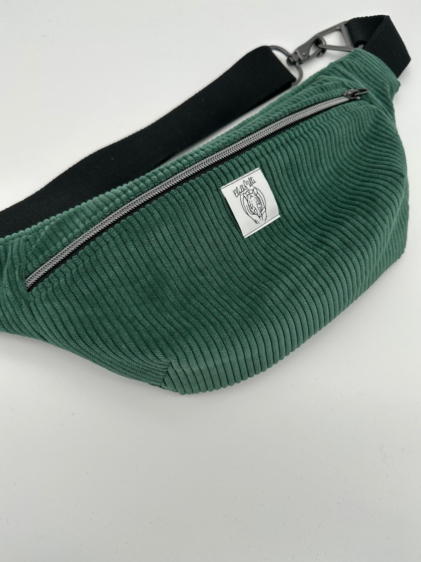 Crossbodybag/ Hipbag- grün, anthrazit,  cord