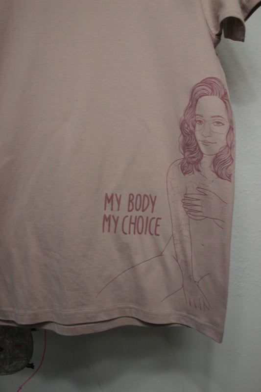 Shirt my Body my choice rosa ll