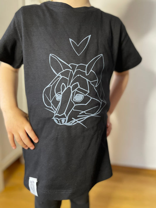 Shirt, Waschbär, Fairtrade, Siebdruck, for kids