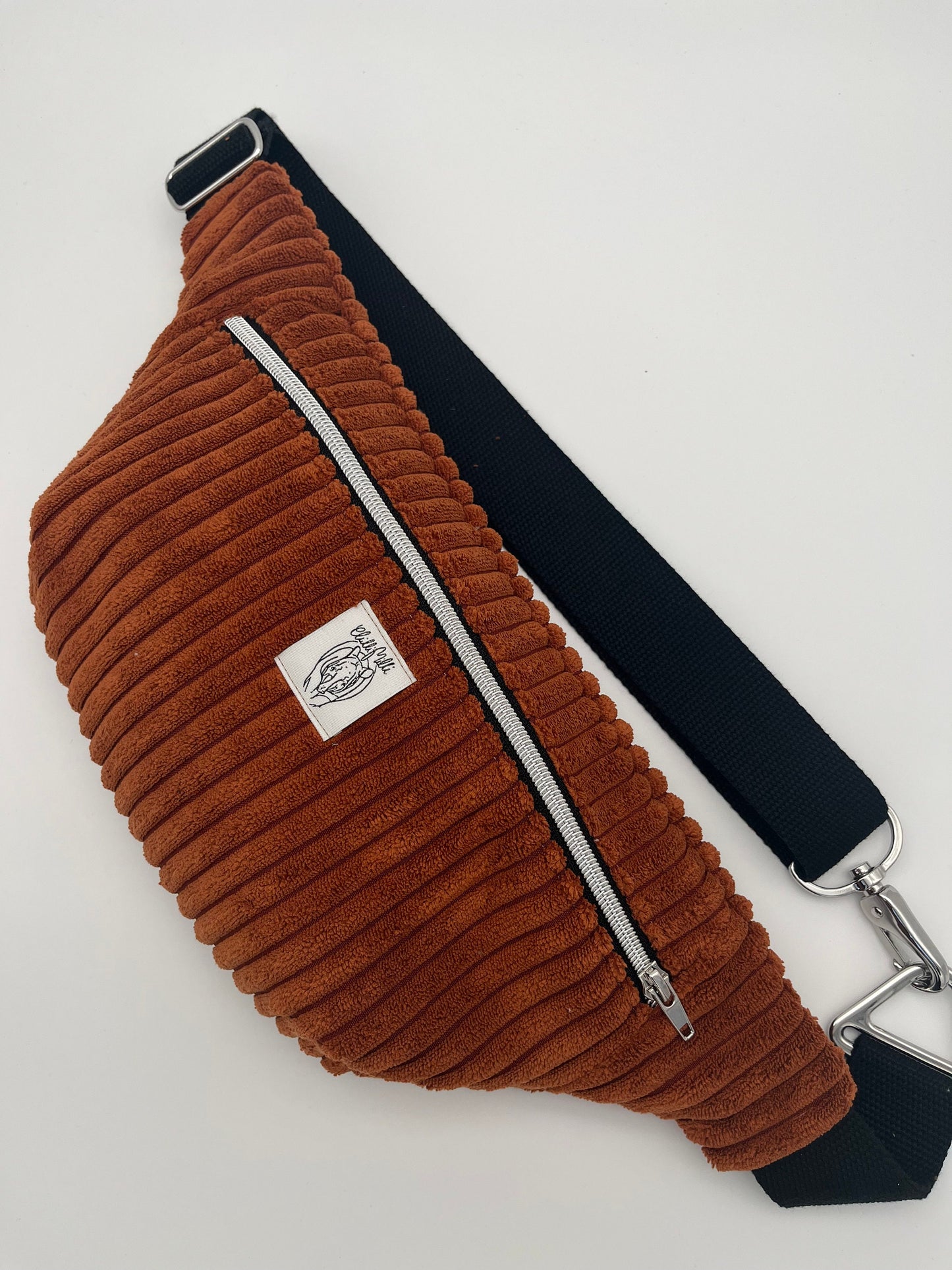 Crossbodybag/ Hipbag- Kaffee Kuschelcord