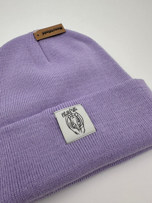 Mütze Beanie- Flieder